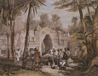 Bogen von Labna, Yucatan, Mexiko, Illustration aus 